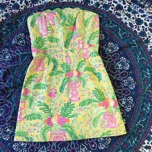 Lemon Sorbet Jungle Monkey Dress